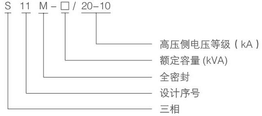 油浸式變壓器的型號(hào)代表意義